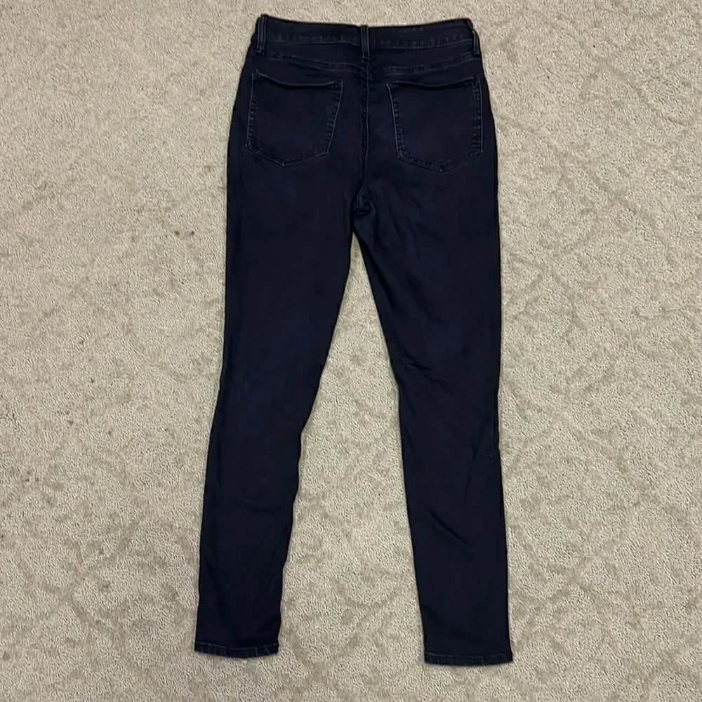 Sol Super High Rise Ultimate Jegging Juniors 11 Black Jeans w Distressed Knees